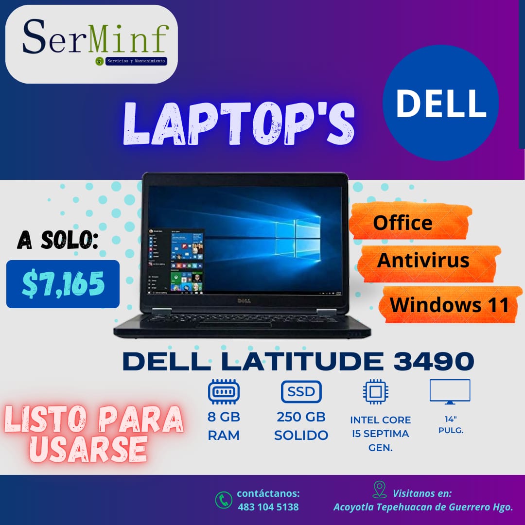 LAPTOP DELL LATITUDE 3490